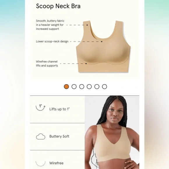 True & Co Women's True Body Lift Scoop Adjustable Strap Bra - Picture 9 of 9